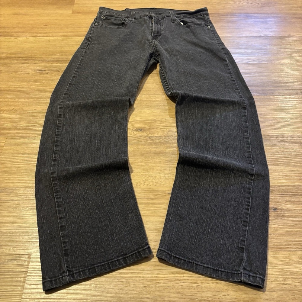Levi's 569 Loose Straight Jeans Men's 32x32 Fits 32x30 Black Denim Baggy Skater